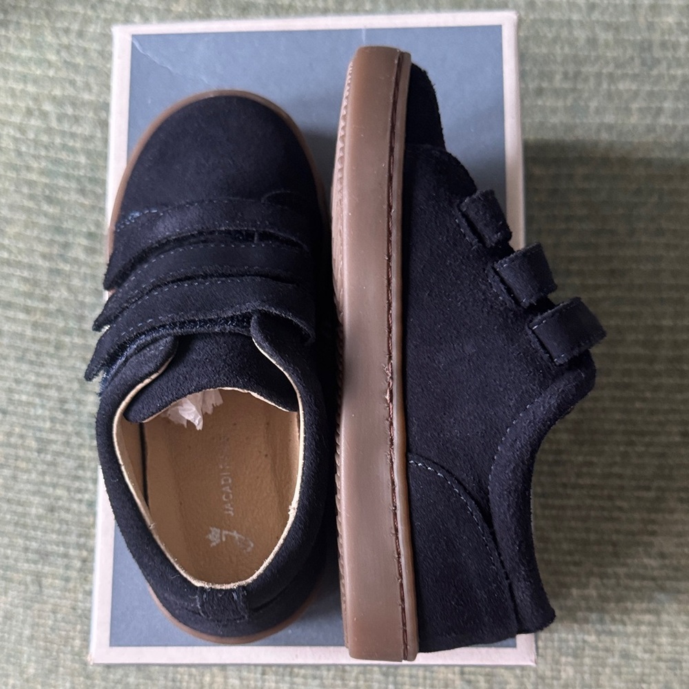 Jacadi navy Blue Sneakers with Brown Sole